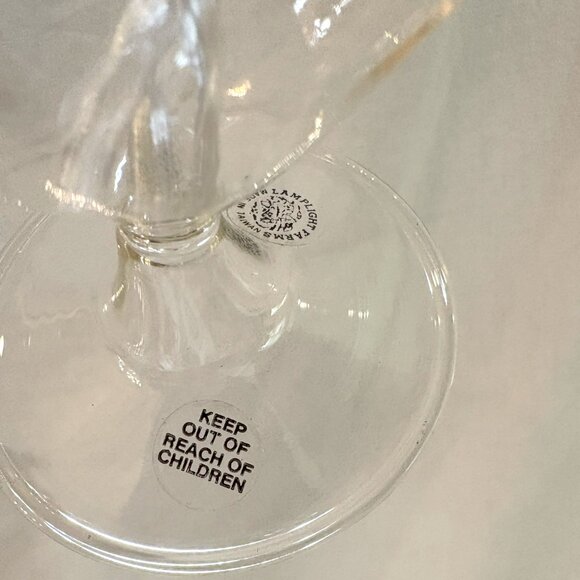 Vintage Lamplight Farms Hand Blown Heart Shape Clear Glass Oil Candle - Picture 5 of 5